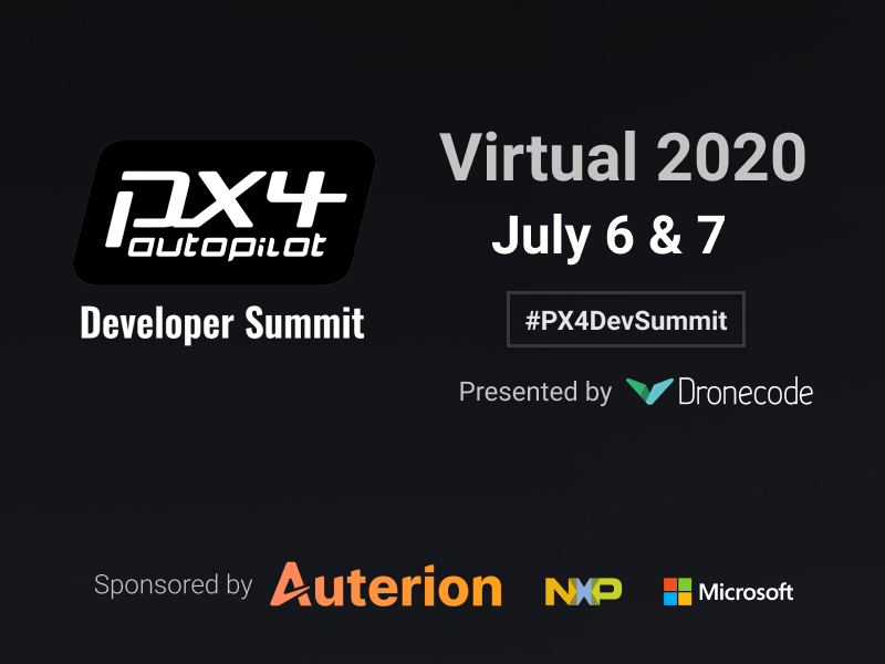 Join us for the PX4 Developer Summit Virtual 2020!